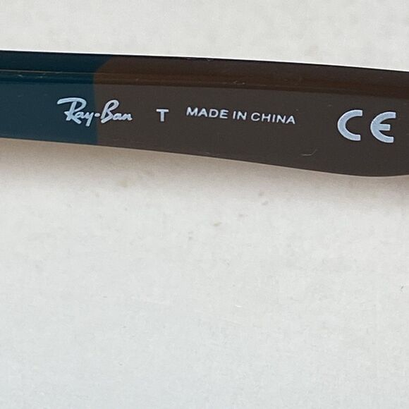 Ray-Ban RB5228 GrayPurple Eyeglasses Full Rim Rectangular 55-17 Frame Only+Case - Picture 5 of 9